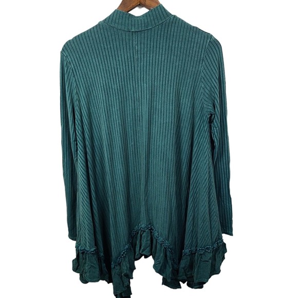 Altard State Green Boho Handkerchief Knee Length Dress Womens Large - Picture 2 of 6